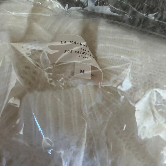 BEST Sezane Scarlett Jumper XS/S/M Ecru Ivory Cream Sweater French Wool Mohair - Picture 13 of 15